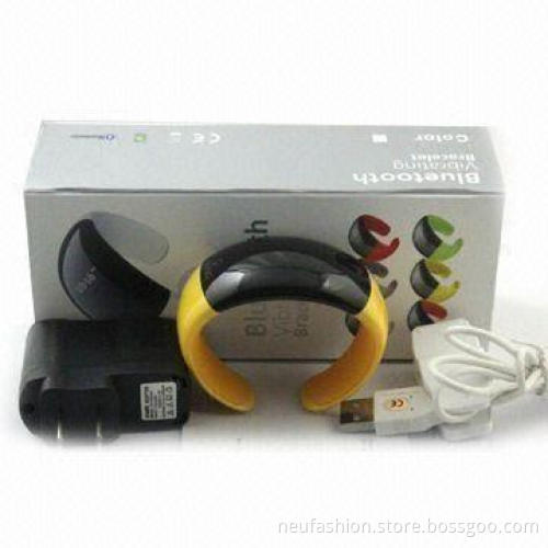 Yellow Bluetooth Bracelet Watch for Lady, with Cellphone, Various Colors are Available